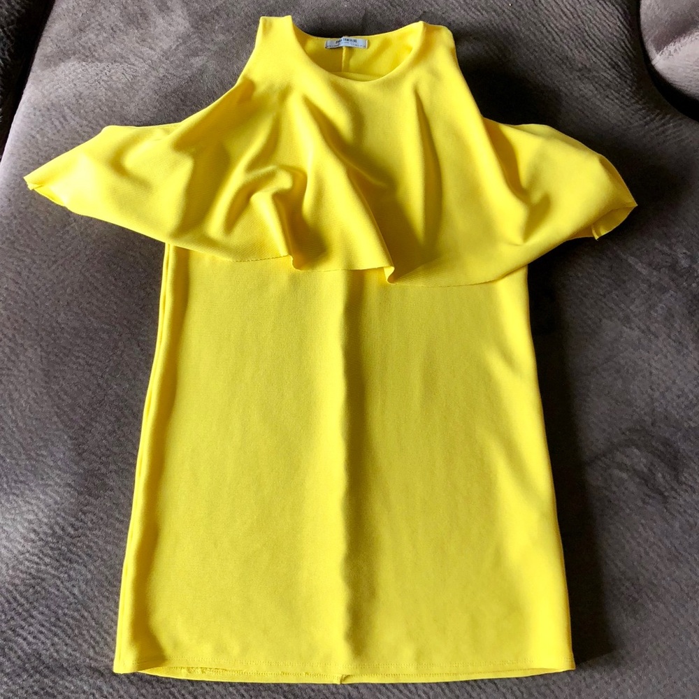 Bright Yellow Zara Mini Dress 👗